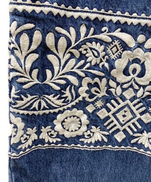 KIARIS VINTAGE（キアリズ ヴィンテージ）KIARIS VINTAGE (キアリズ ヴィンテージ) JOURNAL STANDARD (ジャーナルスタンダード) エンブロイダリーパンツ インディゴ サイズ:38の古着・服飾アイテム