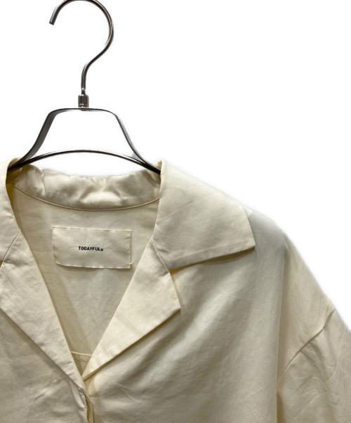 TODAYFUL（トゥデイフル）TODAYFUL (トゥデイフル) Halfsleeve Box Shirts アイボリー サイズ:FREEの古着・服飾アイテム