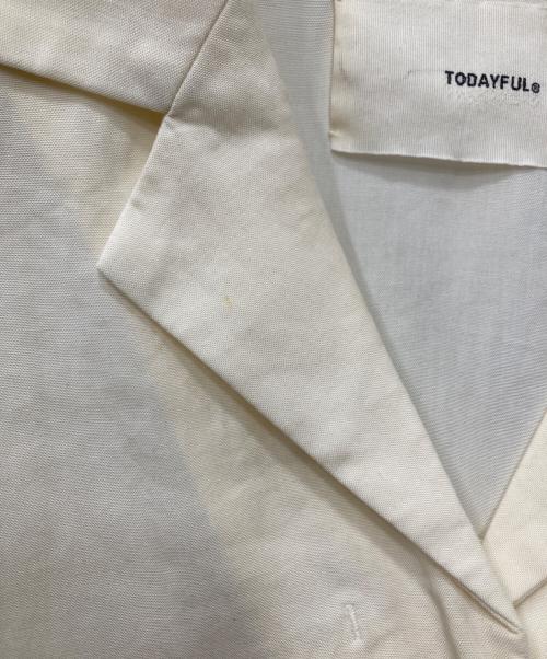 TODAYFUL（トゥデイフル）TODAYFUL (トゥデイフル) Halfsleeve Box Shirts アイボリー サイズ:FREEの古着・服飾アイテム