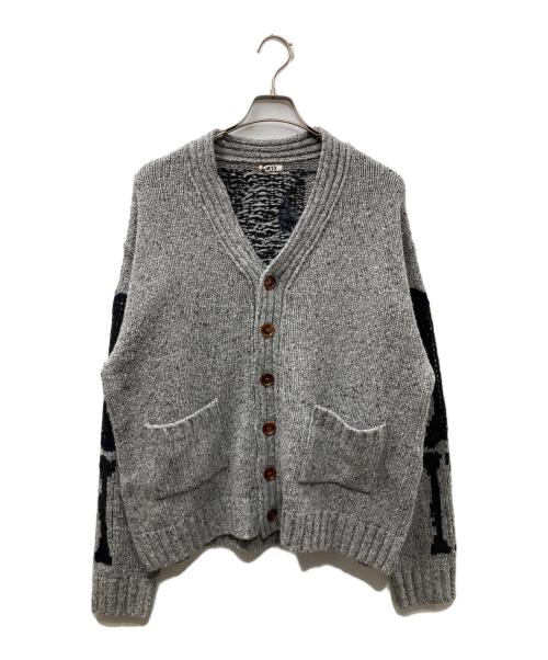 KOHKI（コッキ）KOHKI (コッキ) Needle punched cardigan グレー サイズ:3の古着・服飾アイテム