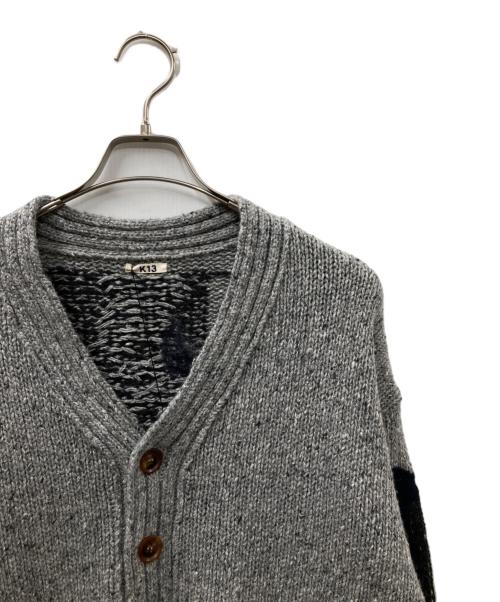 KOHKI（コッキ）KOHKI (コッキ) Needle punched cardigan グレー サイズ:3の古着・服飾アイテム