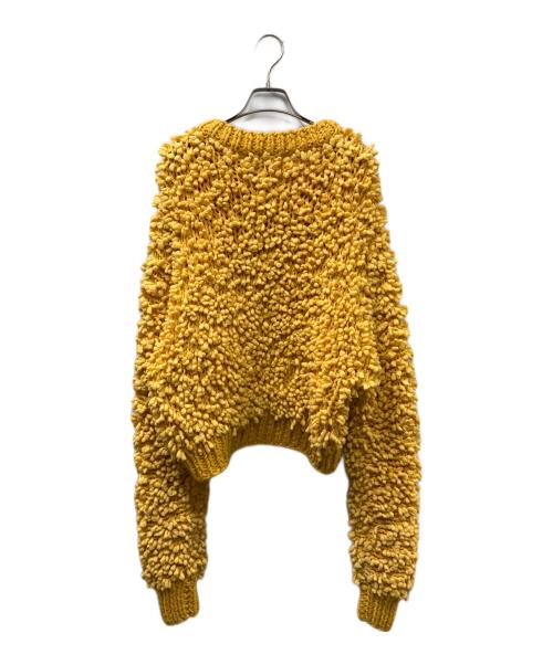 MM6 Maison Margiela（エムエムシックスメゾンマルジェラ）MM6 Maison Margiela (エムエムシックスメゾンマルジェラ) フリルニット イエロー サイズ:Sの古着・服飾アイテム