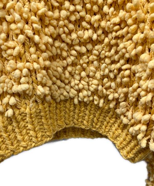 MM6 Maison Margiela（エムエムシックスメゾンマルジェラ）MM6 Maison Margiela (エムエムシックスメゾンマルジェラ) フリルニット イエロー サイズ:Sの古着・服飾アイテム