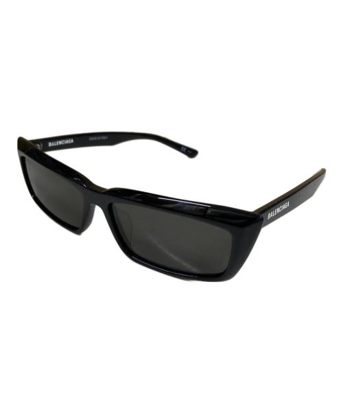 BALENCIAGA（バレンシアガ）BALENCIAGA (バレンシアガ) スクエア サングラス ブラック サイズ:SIZE 57-18-140の古着・服飾アイテム