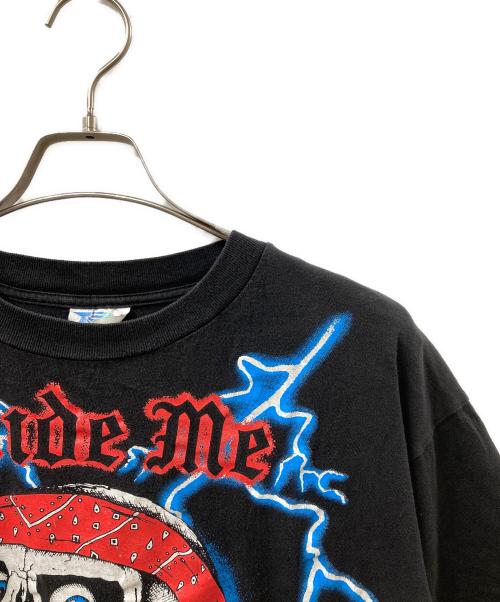 Tour champ（ツアーチャンプ）TOUR CHAMP (ツアーチャンプ) 90S プリントTEE ブラック サイズ:XLの古着・服飾アイテム