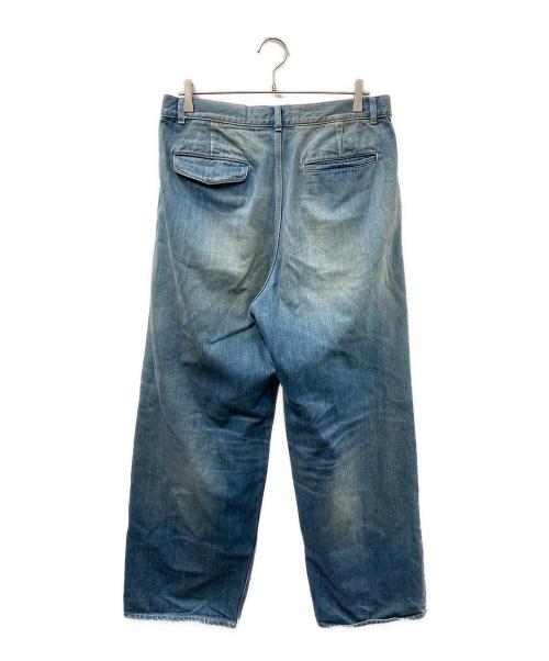 Graphpaper（グラフペーパー）Graphpaper (グラフペーパー) Selvage Denim Two Tuck Pants デニムパンツ ブルー サイズ:2の古着・服飾アイテム