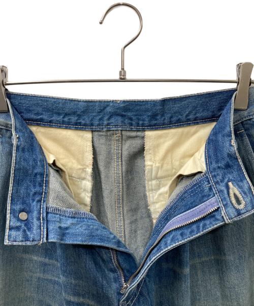 Graphpaper（グラフペーパー）Graphpaper (グラフペーパー) Selvage Denim Two Tuck Pants デニムパンツ ブルー サイズ:2の古着・服飾アイテム