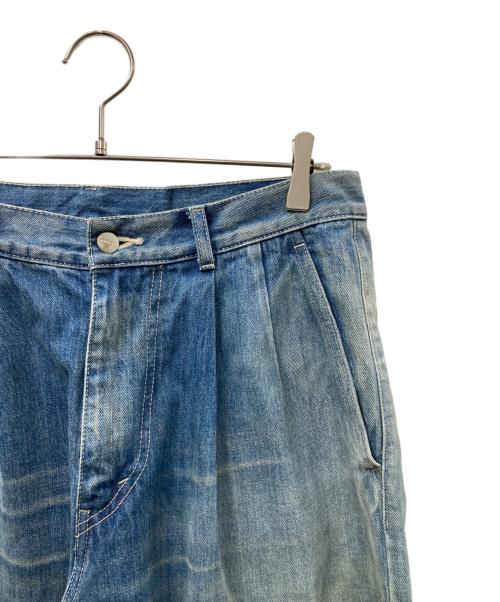 Graphpaper（グラフペーパー）Graphpaper (グラフペーパー) Selvage Denim Two Tuck Pants デニムパンツ ブルー サイズ:2の古着・服飾アイテム