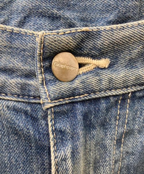 Graphpaper（グラフペーパー）Graphpaper (グラフペーパー) Selvage Denim Two Tuck Pants デニムパンツ ブルー サイズ:2の古着・服飾アイテム