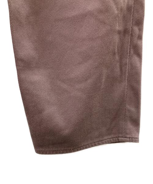 Graphpaper（グラフペーパー）Graphpaper (グラフペーパー) HARD TWILL TWO TUCK PANTS ブラウン サイズ:2の古着・服飾アイテム