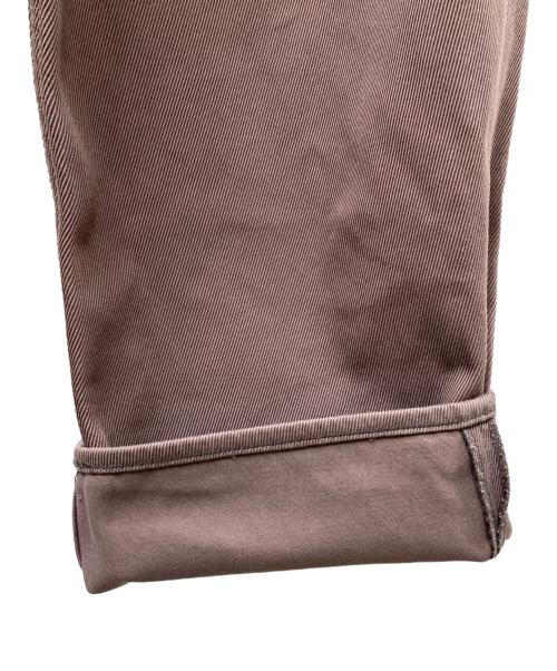 Graphpaper（グラフペーパー）Graphpaper (グラフペーパー) HARD TWILL TWO TUCK PANTS ブラウン サイズ:2の古着・服飾アイテム