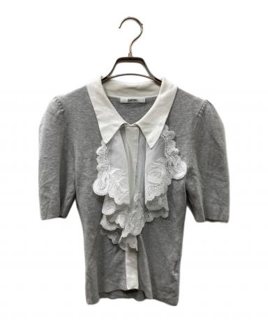 レディース SNIDEL ラッフル刺繍ニットプルオーバー