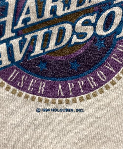 HARLEY-DAVIDSON（ハーレーダビッドソン）HARLEY-DAVIDSON (ハーレーダビッドソン) ヴィンテージスウェット グレー サイズ:Lの古着・服飾アイテム
