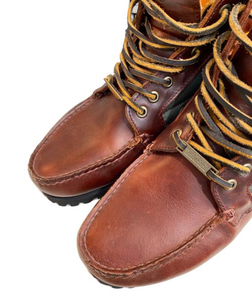 Timberland（ティンバーランド）Timberland (ティンバーランド) BEAMS (ビームス) 別注7eye classic lug ブーツ/７アイズクラシックブーツ レッド×グリーン サイズ:26cmの古着・服飾アイテム