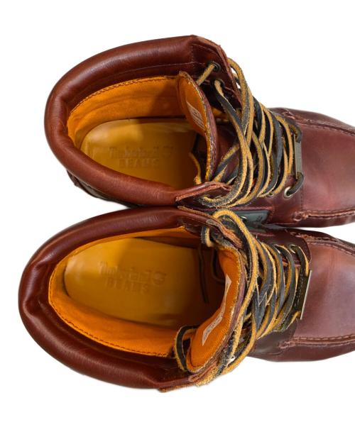 Timberland（ティンバーランド）Timberland (ティンバーランド) BEAMS (ビームス) 別注7eye classic lug ブーツ/７アイズクラシックブーツ レッド×グリーン サイズ:26cmの古着・服飾アイテム