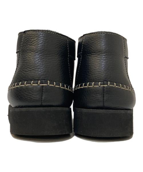 PADMORE&BARNES（パドモア&バーンズ）PADMORE&BARNES (パドモア&バーンズ) ステッチモカシンレザーブーツ ブラック サイズ:7の古着・服飾アイテム