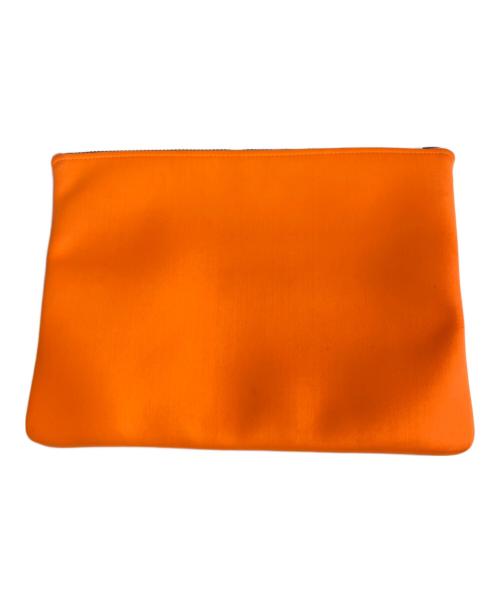HERMES（エルメス）HERMES (エルメス) ネオバンGM エンボスロゴ ポーチ オレンジの古着・服飾アイテム
