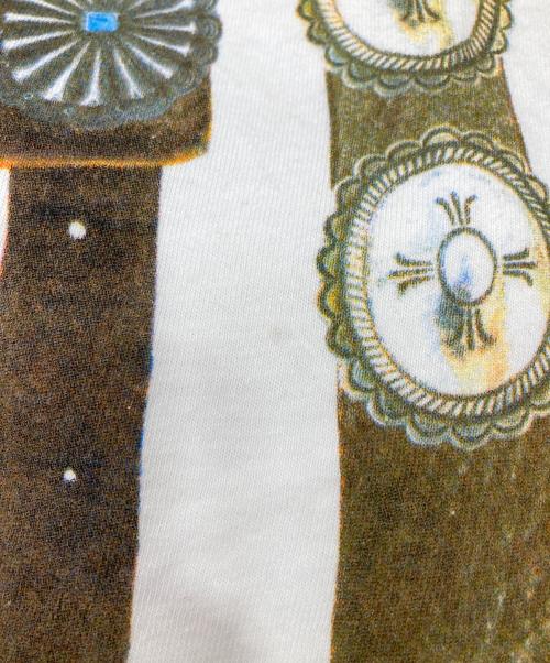 KAPITAL（キャピタル）KAPITAL (キャピタル) カーテンコンチョプリントTシャツ ホワイト サイズ:Lの古着・服飾アイテム