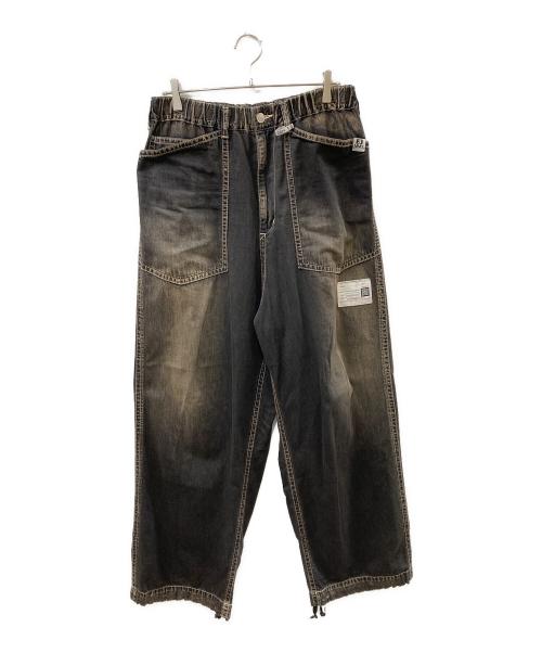 MIHARA YASUHIRO（ミハラヤスヒロ）MIHARA YASUHIRO (ミハラヤスヒロ) Denim Baker Pants ブラック サイズ:46の古着・服飾アイテム