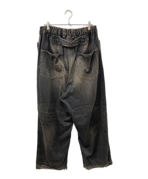 MIHARA YASUHIRO（ミハラヤスヒロ）MIHARA YASUHIRO (ミハラヤスヒロ) Denim Baker Pants ブラック サイズ:46の古着・服飾アイテム
