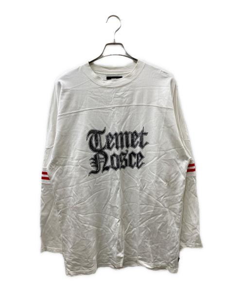 myne（マイン）MYNE (マイン) Jersey Football Long Sleeve T-shirt ホワイト サイズ:Lの古着・服飾アイテム