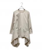 LE PHILル フィル）の古着「フリルブラウスワンピース」｜ベージュ