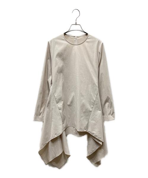 LE PHIL（ル フィル）LE PHIL (ル フィル) フリルブラウスワンピース ベージュ サイズ:Freeの古着・服飾アイテム
