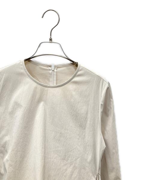 LE PHIL（ル フィル）LE PHIL (ル フィル) フリルブラウスワンピース ベージュ サイズ:Freeの古着・服飾アイテム