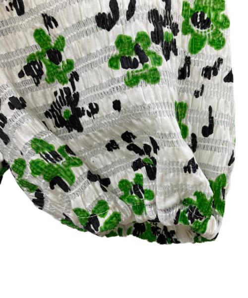 shrimps（シュリンプス）shrimps (シュリンプス) 総柄ワンピース グリーン サイズ:8の古着・服飾アイテム