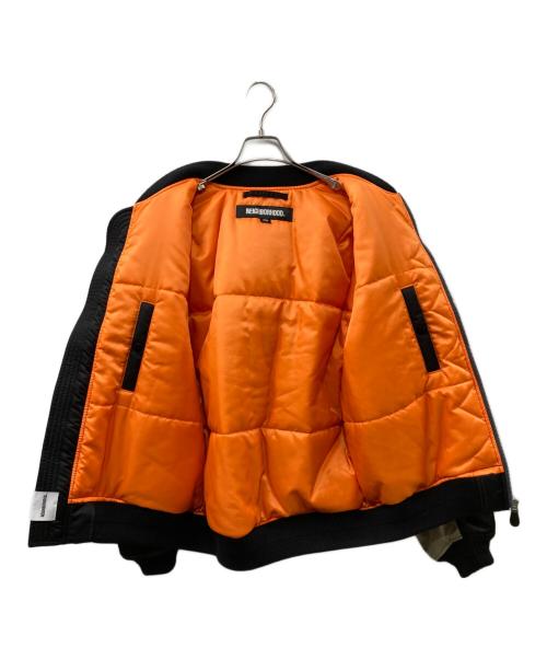 NEIGHBORHOOD（ネイバーフッド）NEIGHBORHOOD (ネイバーフッド) MA-1 FLIGHT JACKET MOD ブラック サイズ:Lの古着・服飾アイテム