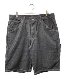 NEIGHBORHOOD（ネイバーフッド）の古着「DENIM PAINTER SHORT PANTS デニムパンツ」｜ブラック
