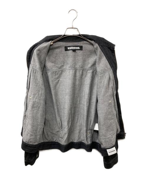 NEIGHBORHOOD（ネイバーフッド）NEIGHBORHOOD (ネイバーフッド) WASHED LW DENIM ZIP JACKET ブラック サイズ:XLの古着・服飾アイテム