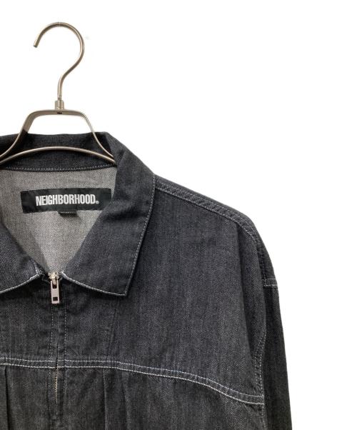 NEIGHBORHOOD（ネイバーフッド）NEIGHBORHOOD (ネイバーフッド) WASHED LW DENIM ZIP JACKET ブラック サイズ:XLの古着・服飾アイテム