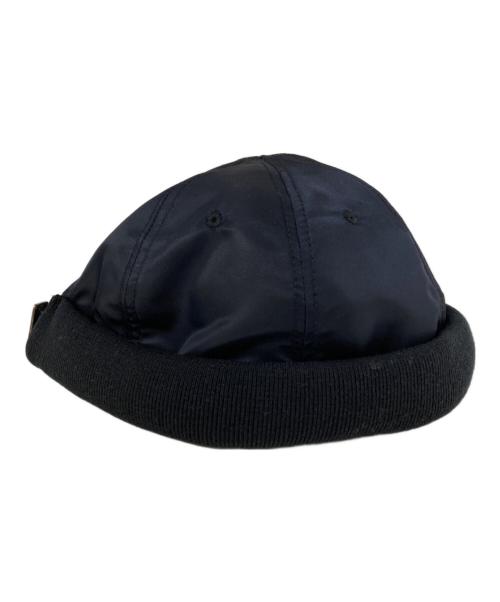 THE H.W.DOG&CO.（エイチダブリュードッグアンドコー）THE H.W.DOG&CO. (エイチダブリュードッグアンドコー) ロールキャップ ブラックの古着・服飾アイテム