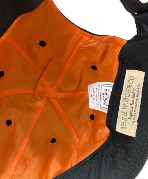 THE H.W.DOG&CO.（エイチダブリュードッグアンドコー）THE H.W.DOG&CO. (エイチダブリュードッグアンドコー) ロールキャップ ブラックの古着・服飾アイテム