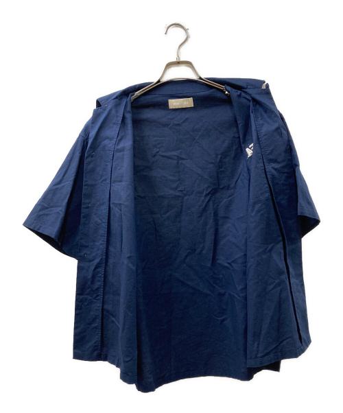 WIND AND SEA（ウィンダンシー）WIND AND SEA (ウィンダンシー) リネンオープンカラーシャツ ネイビー サイズ:Ｌの古着・服飾アイテム