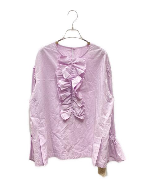 CADUNE（カデュネ）CADUNE (カデュネ) フリルブラウス ピンク サイズ:36の古着・服飾アイテム
