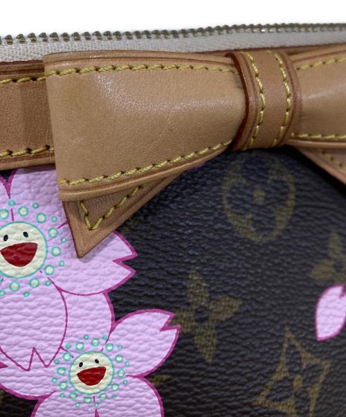 LOUIS VUITTON（ルイ ヴィトン）LOUIS VUITTON (ルイ ヴィトン) チェリーブロッサム ポシェット アクセソワール ハンドバッグ ブラウンの古着・服飾アイテム