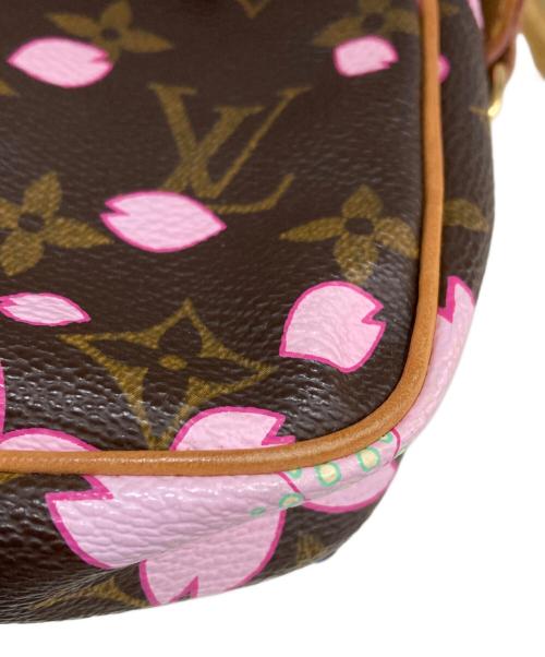 LOUIS VUITTON（ルイ ヴィトン）LOUIS VUITTON (ルイ ヴィトン) チェリーブロッサム ポシェット アクセソワール ハンドバッグ ブラウンの古着・服飾アイテム