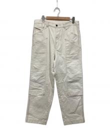DIESEL（ディーゼル）の古着「ダブルニーパンツ」｜ホワイト