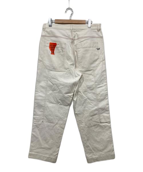 DIESEL（ディーゼル）DIESEL (ディーゼル) ダブルニーパンツ ホワイト サイズ:W32L30の古着・服飾アイテム