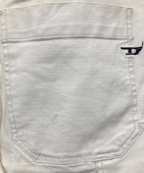 DIESEL（ディーゼル）DIESEL (ディーゼル) ダブルニーパンツ ホワイト サイズ:W32L30の古着・服飾アイテム
