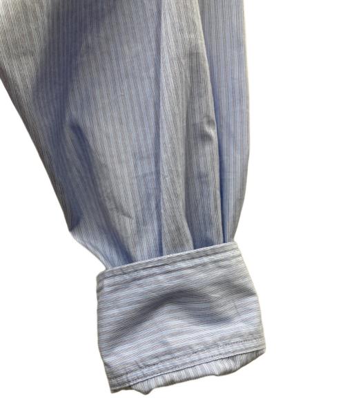 HAVERSACK（ハバーサック）HAVERSACK (ハバーサック) B-SHOP (ビショップ) 〈別注〉丸襟シャツ MEN ブルー サイズ:Ｌの古着・服飾アイテム