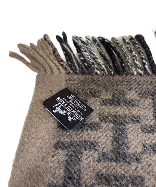 HERMES（エルメス）HERMES (エルメス) ウールブランケット ベージュの古着・服飾アイテム