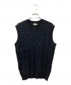 DRIES VAN NOTENドリスヴァンノッテン）の古着「ビジューラインベスト」｜ブラック