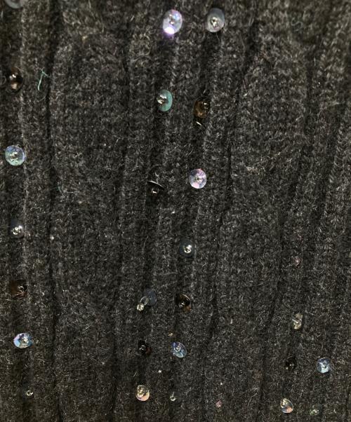 DRIES VAN NOTEN（ドリスヴァンノッテン）DRIES VAN NOTEN (ドリスヴァンノッテン) ビジューラインベスト ブラック サイズ:Lの古着・服飾アイテム