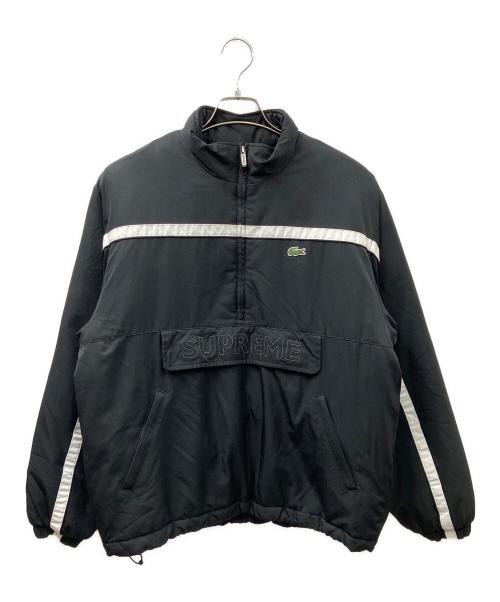 LACOSTE（ラコステ）LACOSTE (ラコステ) Supreme (シュプリーム) Puffy half zip pullover ブラック サイズ:Mの古着・服飾アイテム