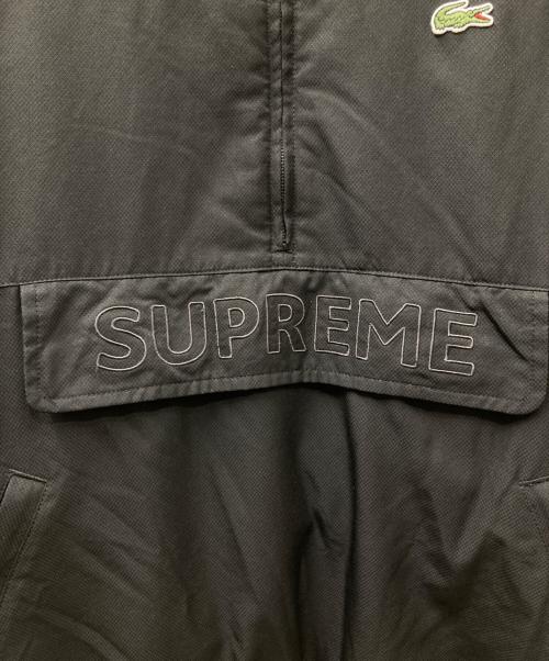 LACOSTE（ラコステ）LACOSTE (ラコステ) Supreme (シュプリーム) Puffy half zip pullover ブラック サイズ:Mの古着・服飾アイテム