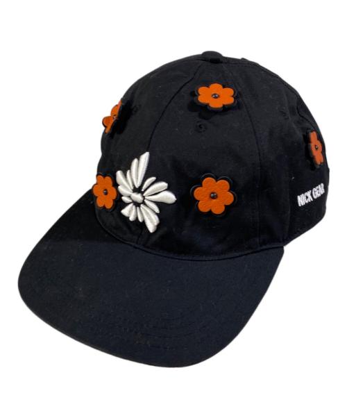 nick gear（ニックギア）NICK GEAR (ニックギア) yorozu (ヨロズ) 3Dフラワーキャップ ブラック サイズ:OneSizeの古着・服飾アイテム