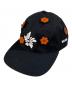 NICK GEAR（ニックギア）の古着「3Dフラワーキャップ」｜ブラック